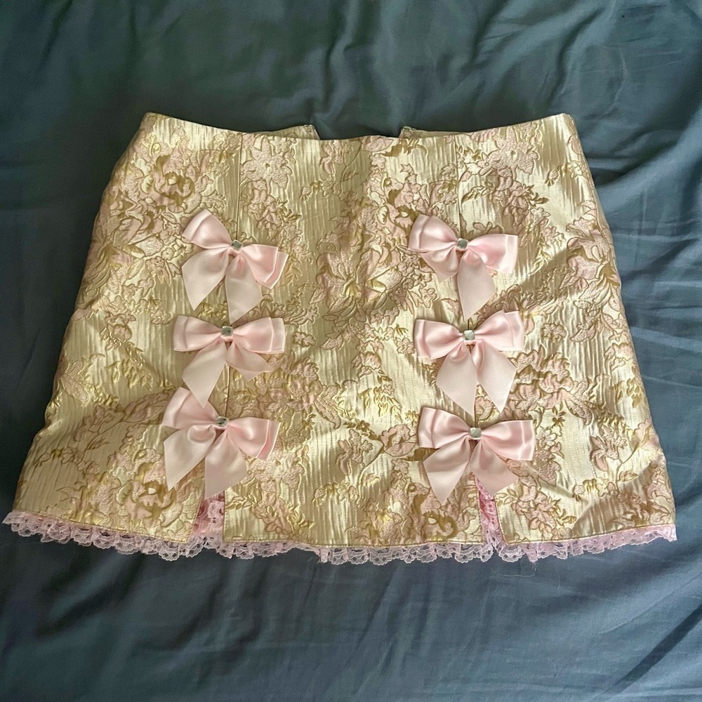ONE OF A KIND Sugar  Thrillz prototype brocade skirt